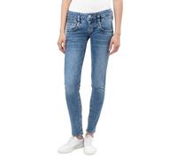 Herrlicher Damen Jeans Hose SlimJeans Pitch 5303 RD100 Slim Reused Denim After Rain Powerstretch aus Bio-Baumwolle (DE/NL/SE/PL, Bundweite & Schrittlänge, 29, 32, Carolina Blue)