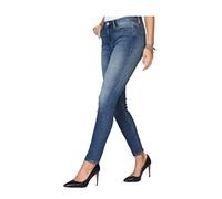 Herrlicher Damen Jeans Hose Super Slim Mid Waist 5 Pocket Blue Jeans Schrittlänge L32, Größe W26