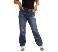 Herrlicher Damen Jeans Jeanshose Flared Fit Edna 5893 D9705 mit Weit ausgestelltem Bein (DE/NL/SE/PL, Bundweite & Schrittlänge, 26, 32, Rigid Blue)