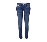 Slim-fit-Jeans HERRLICHER "PIPER" Gr. 28, Länge 30, blau (doom 93) Damen Jeans Röhrenjeans umweltfreundlich dank Kitotex Technologie (11427418-28)