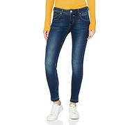Herrlicher Damen Touch Cropped Slim Jeans, Blau (Clean 051), W25 (Herstellergröße: 25)