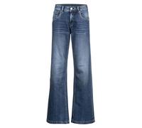 Herrlicher Damen Jeans Jeanshose Flared Fit Edna 5893 D9705 mit Weit ausgestelltem Bein (DE/NL/SE/PL, Bundweite & Schrittlänge, 27, 32, Snake Blue)