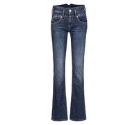 Bootcut-Jeans HERRLICHER "Pearl Boot Denim Light", Damen, Gr. 32, Länge 32, mysterious, Denim/Jeans, Obermaterial: 98% Baumwolle, 2% Elasthan, slim fit knöchellang, Jeans, im Five-Pocket Style (429709