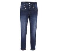 Herrlicher, Shyra Cropped Jeans mit halb verdeckter Knopfleise Größe 26