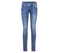 Slim-fit-Jeans HERRLICHER "Touch Slim Denim Light", Damen, Gr. 33, Länge 32, navy blau, Denim/Jeans, Obermaterial: 98% Baumwolle, 2% Elasthan, slim fit lang, Jeans Slim-fit-Jeans, Mid Waist (41178431-