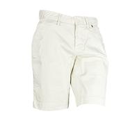 Herrlicher Lovely Shorts Chino Bermuda Kurze Hose Damen Straight Fit Stretch, Farbe:beige, Hosengrößen:W27