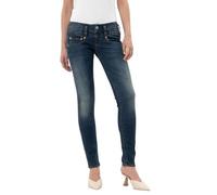 Slim-fit-Jeans HERRLICHER "Jeans Pitch Slim Organic Denim" Gr. 25, Länge 30, weiß (clean) Damen Jeans (48882652-25) clean