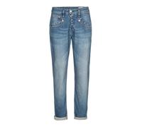 Herrlicher SHYRA Cropped Jeans AUS Bio-Baumwolle (DE/NL/SE/PL, Bundweite, 24, Regular, Regular, Blue Sea 879)