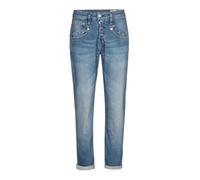Herrlicher SHYRA Cropped Jeans AUS Bio-Baumwolle (DE/NL/SE/PL, Bundweite, 24, Regular, Regular, Blue Sea 879)