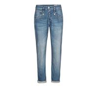 Herrlicher SHYRA Cropped Jeans AUS Bio-Baumwolle (DE/NL/SE/PL, Bundweite, 24, Regular, Regular, Blue Sea 879)
