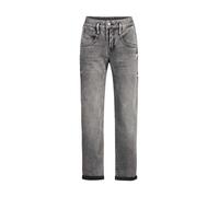 5-Pocket-Jeans HERRLICHER "Shyra Tap Organic Denim Brushed" Gr. 31, N-Gr, grau (rhino) Damen Jeans (78596859-31) rhino