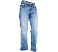 Herrlicher Touch Cropped Hi Tap Stretchjeans Slim Fit Hight Waist Denim Damen, Farbe:blau, Hosengrößen:W27, Hosenlänge:L28