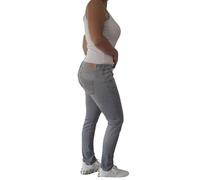 Herrlicher, Touch Cropped Jeans mit offener Saumverarbeitung aus Recycled Denim, Grau (DE/NL/SE/PL, Numerisch, 29, Regular, Regular)