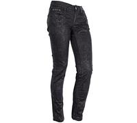 Herrlicher Touch Slim Stretchjeans Hose Denim Damen Röhrenjeans, Farbe:schwarz, Hosengrößen:W26, Hosenlänge:L30
