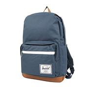 Herschel 10011-00007 Pop Quiz Backpack Rucksack, 1 Liter,Blau(Navy/Tan Synthetic Leather Backpack)