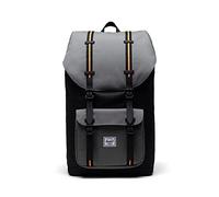 HERSCHEL 10014-05722 HERSCHEL Little America Backpack Unisex Black Grid/Gargoyle/Sun ORANGE