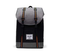 HERSCHEL 10066-05722 Retreat Backpack Unisex Black Grid/Gargoyle/Sun ORANGE