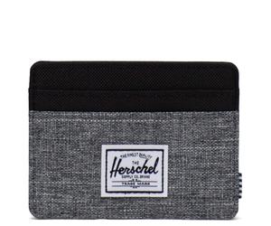 Herschel Charlie - Kreditkartenetui 4cc 10 cm RFID (raven crosshatch)