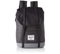 Herschel Rucksack Retreat, Black Crosshatch/Black/Raven Crosshatch, Taglia unica, Casual