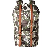 Herschel Unisex-Erwachsene Little America Backpack Rucksack, Kunstleder Frosch camo/Hellbraun, Classic 25L