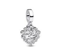 Herz Charm aus Sterlingsilber mit Zirkonia