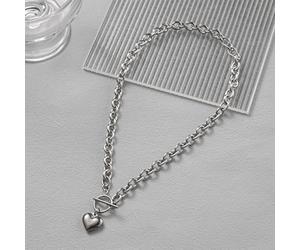 Herz Charm Karabiner-Verschluss Halskette Valentinstag, Mama, Mutter, Muttertag, Geschenk
