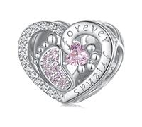 Herz Charms für Pandora Armband-925 Sterling Silber Claw Print Forever Friend Zirkonia Charm Bead-Frau Mädchen Schmuck Geschenke
