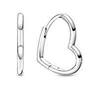 Herz Creolen für Damen aus Sterlingsilber