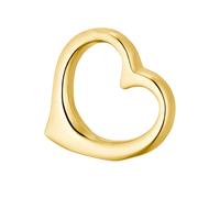 Herzanhänger AMOR "2013367", gold (gelbgoldfarben), Schmuckanhänger, Damen, Gelbgold 375, 0,21 g, Made in Germany (85939368-0) gelbgoldfarben