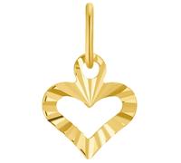 Amor Motivanhänger Mädchen, Gold, onesize, Herz, 8 mm, Gold 375/9 ct, Echtschmuck 2013583