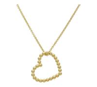 Herzanhänger mit Kette Silber 925 Gold plattiert JL16-05-0610 JuwelmaLux