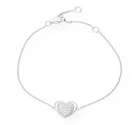 Herzarmband Damen 925 Silber JL10-03-0281 Zirkonia transparent