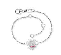 Herzengel Armband HEB-CAT-HEART 925 Silber mit Emaille