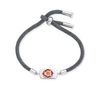 Herzengel Armband HEB-FIREFIGHTER Edelstahl mit Emaille