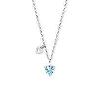 Herzengel Kette mit Anhänger Edelstahl, Zirkonia HENS-HEART06-ZI Blau