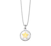 Herzengel Kinder Halskette mit runden Stern Anhänger 40cm Silber HEN-GLAS-03SHI