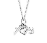 Herzengel Liebe, Glaube, Hoffnung Anhänger mit Kette 925/000 Sterling Silber HEN-FLH