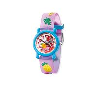 Herzengel Mädchen Analog Quarz Uhr mit Kunststoff Armband HEWA-Flamingo