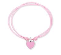Herzengel Mädchen Kinder Armband aus Nylon und einem Anhänger aus Emaille - Ösenverschluss - längenverstellbar - nickelfrei