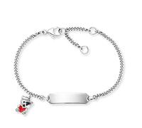 Herzengel HEB-ID-TEDDYLOVE Mädchen Armband Teddy Silber 15 cm