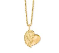 Herzengel Mädchen Kinder Halskette aus Sterling Silber in der Farbe Silber oder Gold und einem Anhänger - Karabinerverschluss - längenverstellbar - nickelfrei