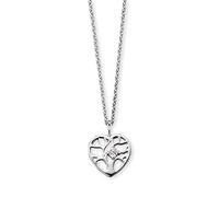 Herzengel Mädchen Kinder Halskette aus Sterling Silber und einem Anhänger mit Zirkonia Stein - Karabinerverschluss - längenverstellbar - nickelfrei