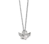 Herzengel Mädchen Kinder Halskette aus Sterling Silber und einem Schutzengel Anhänger in Silber - Karabinerverschluss - längenverstellbar - nickelfrei