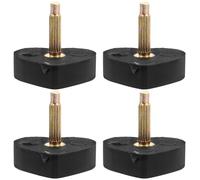 Herzförmige Fersenreparaturkappen für High Heels, 2 Paar Schwarz