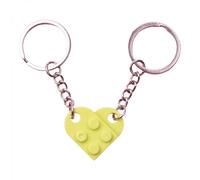 Herzförmiger Schlüsselanhänger aus LEGO Steinen - Das perfekte Valentinstagsgeschenk! 14 Farben, Grün