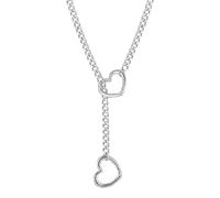 Herzkette für Damen, romantisch, Gothic, Schmuck, Liebesanhänger, Herz | Liebes-Halskette, Gliederkette, Damenschmuck, Mädchen, Freundinnen, Ehefrauen, Valentinstag, Feier, Geburtstag