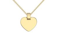 Herzkette Gold 925 Kette Zirkonia Stein Damen +GRATIS Etui mit Gravur Echt Herzanhänger Herzchenkette Halskette Goldkette Gelbgold Herz Anhänger Frau Frauen Freundin klein FF432VGGG45