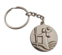 Herzmensch Christophorus silber 3 cm Schlüsselanhänger Schutzpatron der Reisenden als Geschenk zum Führerschein, für Fahranfänger oder ein neues Auto