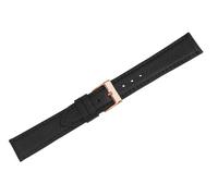 Herzog Kalb Classic XL > Uhrenarmband schwarz > Leder genarbt Verlauf