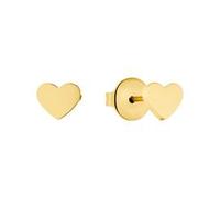 Paar Ohrstecker PRINZESSIN LILLIFEE "Herzen", gold (gelbgoldfarben), Ohrringe, Mädchen, Edelstahl (20593033-0) gelbgoldfarben